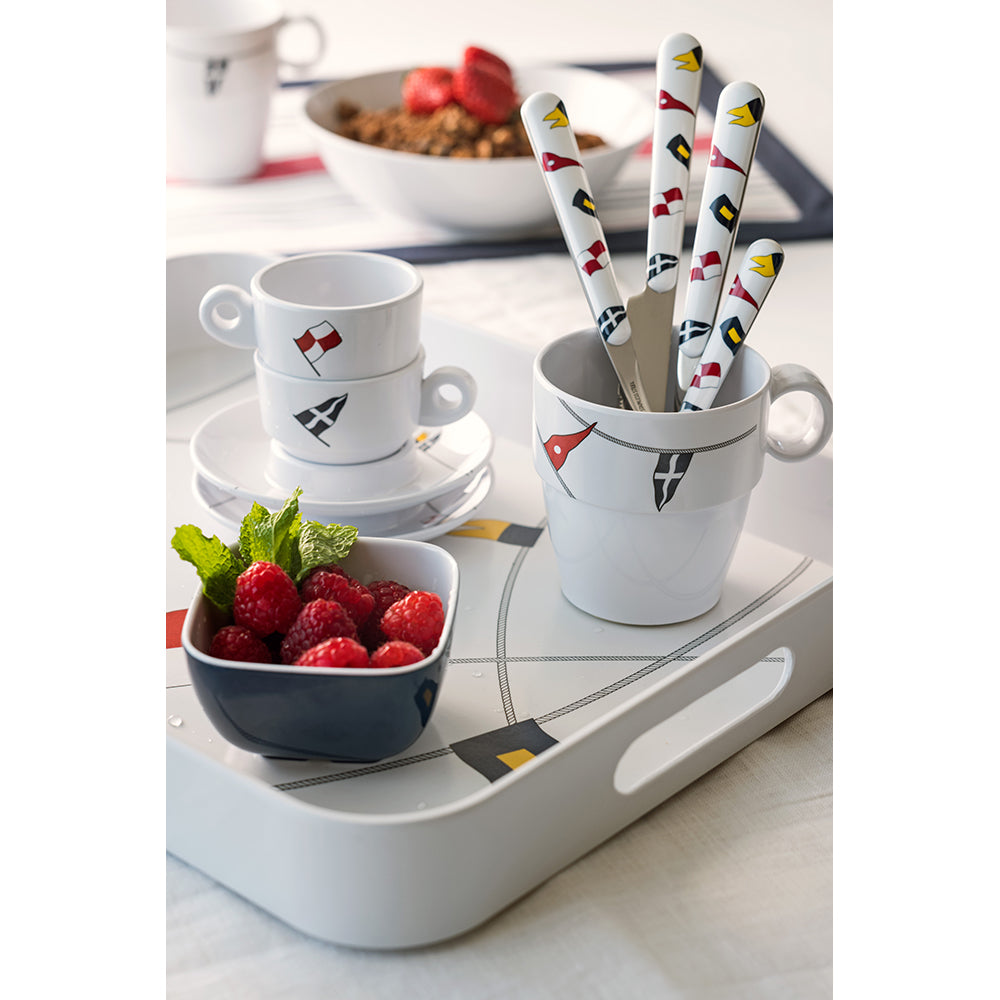 Marine Business Melamine Non-Slip Coffee Mug - REGATA - Set of 6 12004C — Quality Boat Parts