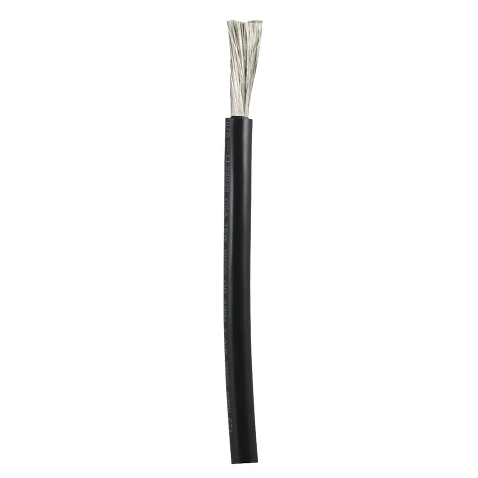 Ancor Black 1 AWG Battery Cable - Sold By The Foot 1150-FT — Quality Boat Parts