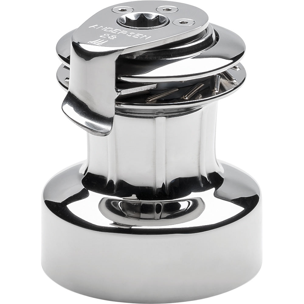 ANDERSEN 28 ST FS - 2-Speed Self-Tailing Manual Winch - Full Stainless Steel RA2028010000 — Quality Boat Parts