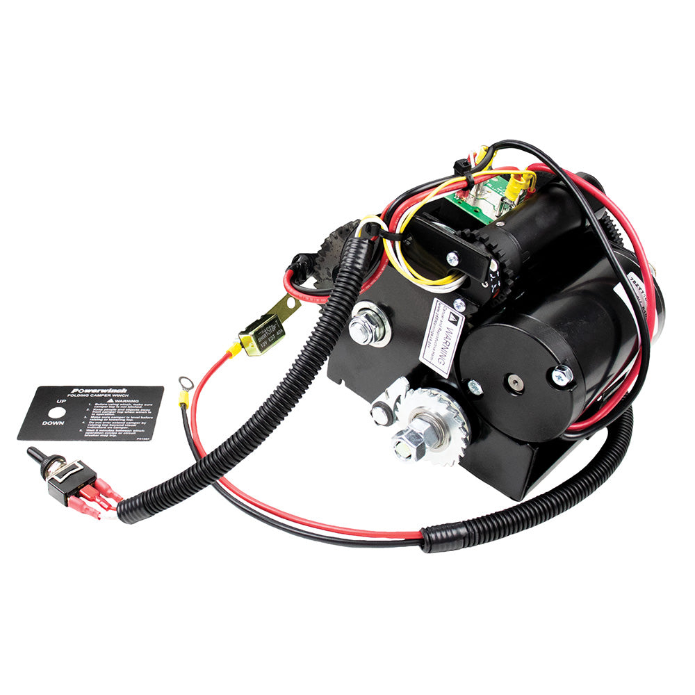 Powerwinch Folding & Pop-Up Camper Winch w/1200lb Lift Capacity P92001 — Quality Boat Parts