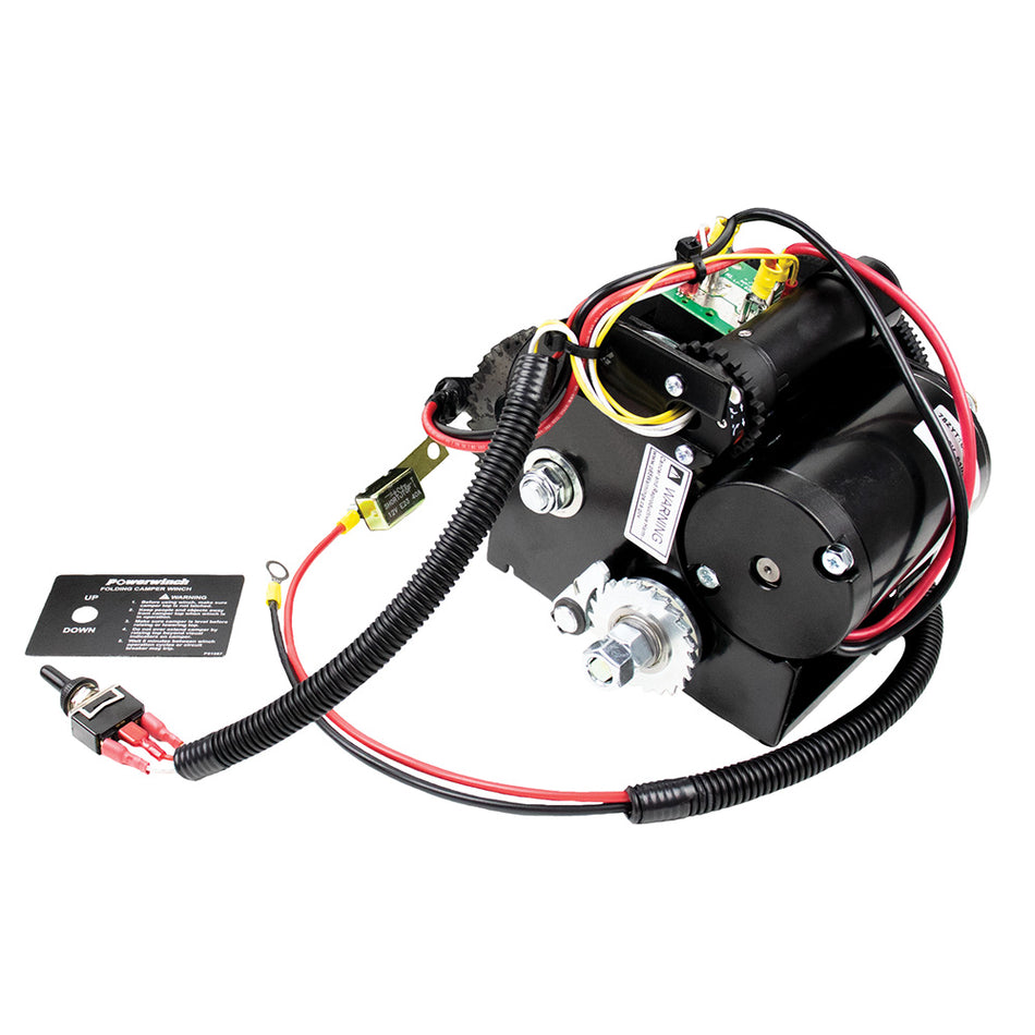 Powerwinch Folding & Pop-Up Camper Winch w/1200lb Lift Capacity P92001 — Quality Boat Parts