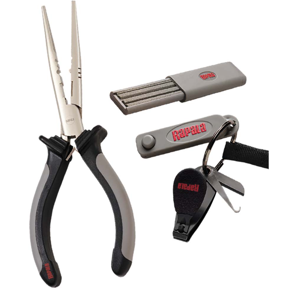 Rapala Combo Pack - Pliers, Clipper, Punch & Sharpener RTC-6PCHS — Quality Boat Parts