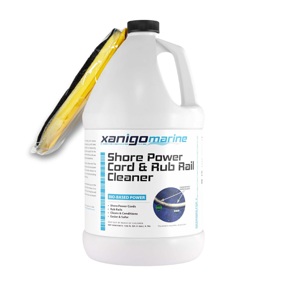 Xanigo Marine Shore Power Cord & Rub Rail Cleaner w/Glove - 1 Gallon XMSPC1G — Quality Boat Parts