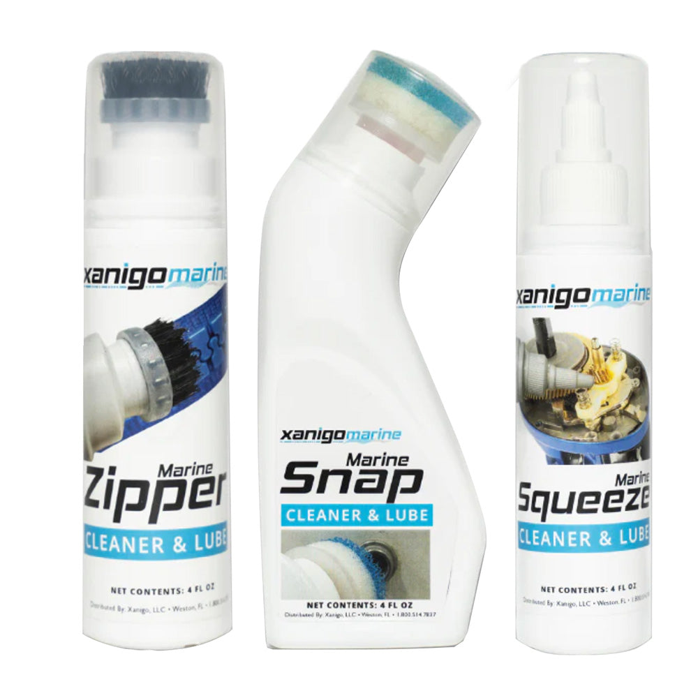 Xanigo Marine 3-Piece Marine Zipper & Snap Lube Set XMZSLS3PC — Quality Boat Parts