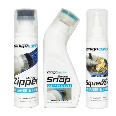 Xanigo Marine 3-Piece Marine Zipper & Snap Lube Set XMZSLS3PC — Quality Boat Parts