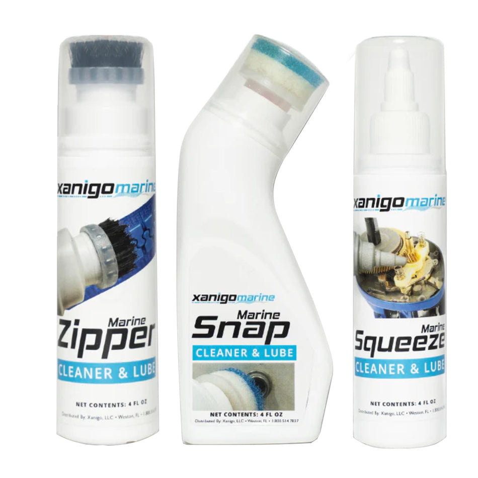 Xanigo Marine 3-Piece Marine Zipper & Snap Lube Set XMZSLS3PC — Quality Boat Parts