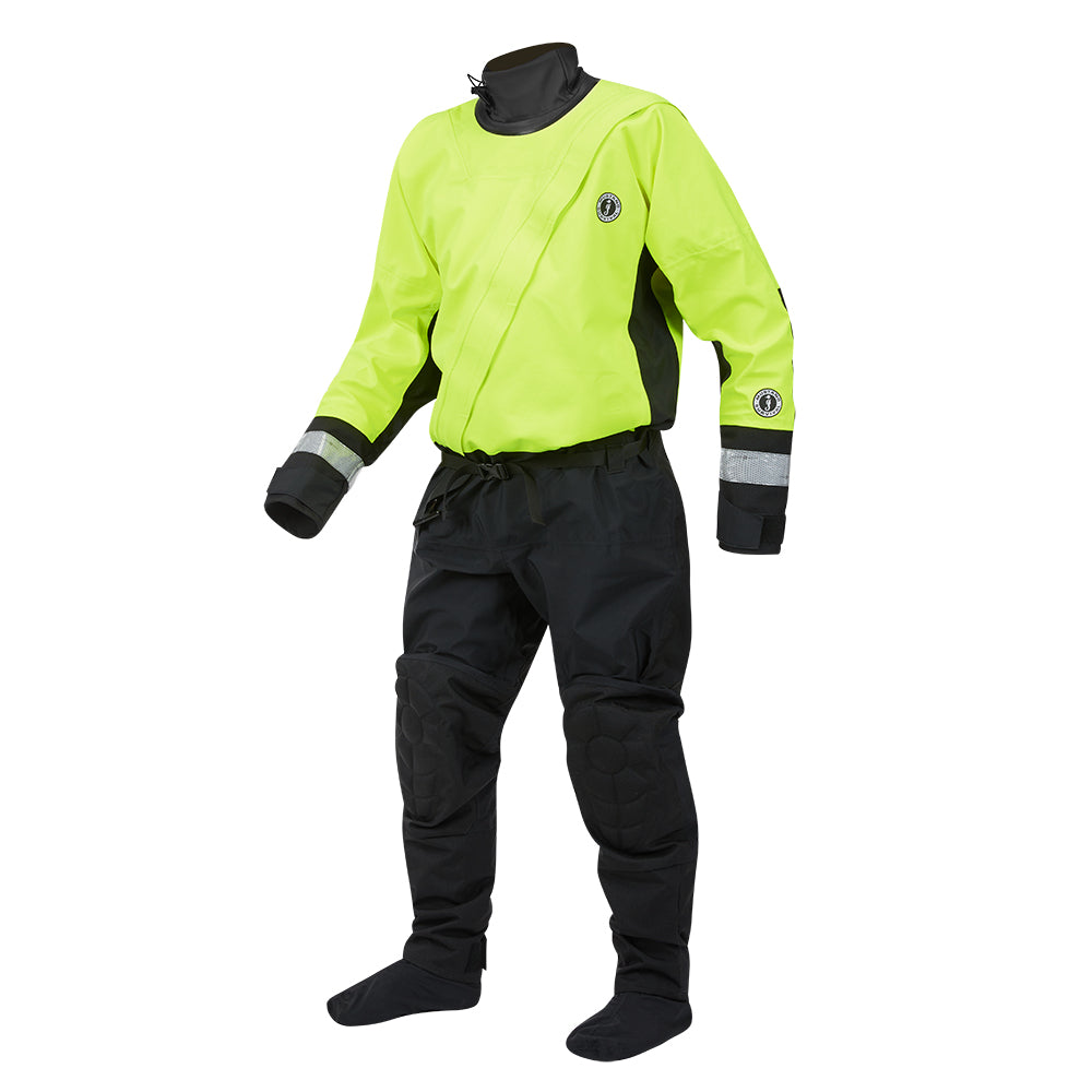 Mustang MSD576 Water Rescue Dry Suit - Fluorescent Yellow Green-Black - Medium MSD57602-251-M-101 — Quality Boat Parts