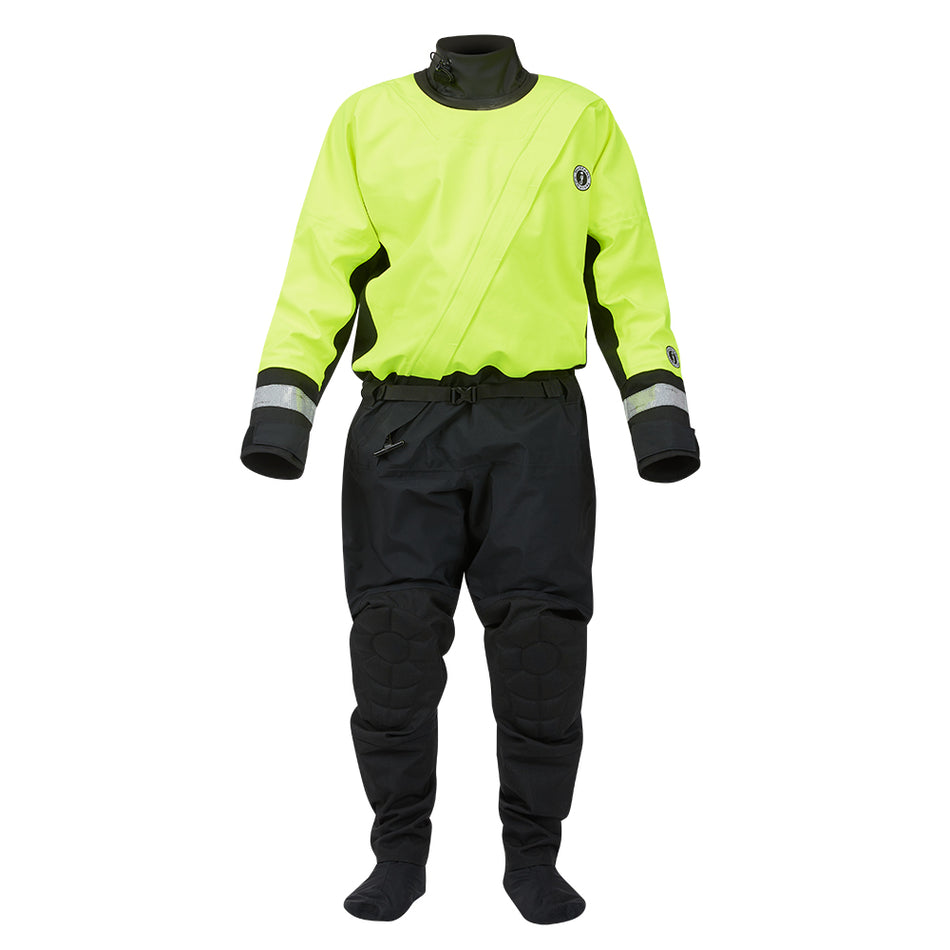 Mustang MSD576 Water Rescue Dry Suit - Fluorescent Yellow Green-Black - XL MSD57602-251-XL-101 — Quality Boat Parts