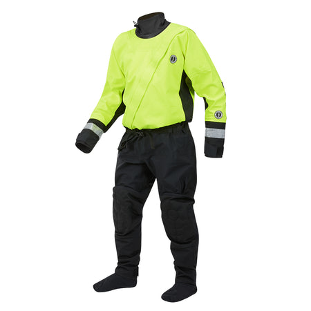 Mustang MSD576 Water Rescue Dry Suit - Fluorescent Yellow Green-Black - XL MSD57602-251-XL-101 — Quality Boat Parts