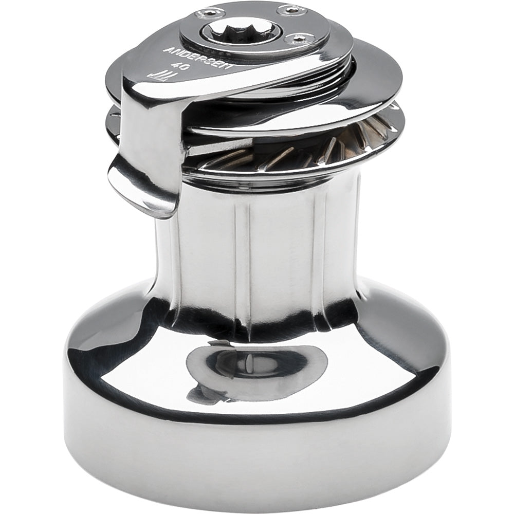 ANDERSEN 40 ST FS - 2-Speed Self-Tailing Manual Winch - Full Stainless Steel RA2040010000 — Quality Boat Parts