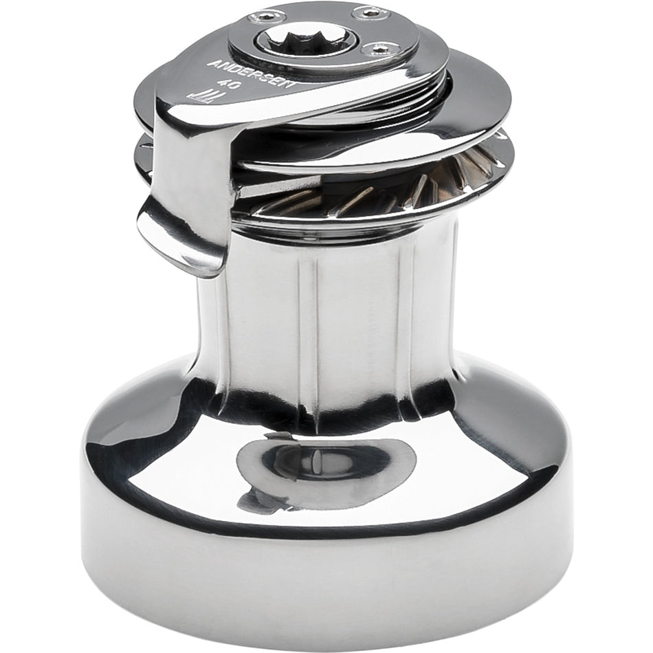 ANDERSEN 40 ST FS - 2-Speed Self-Tailing Manual Winch - Full Stainless Steel RA2040010000 — Quality Boat Parts