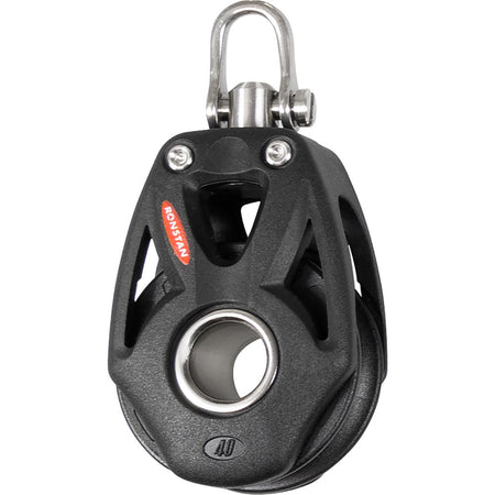 Ronstan Series 40 Orbit Single Block w/Becket & Swivel Head RF48100 — Quality Boat Parts