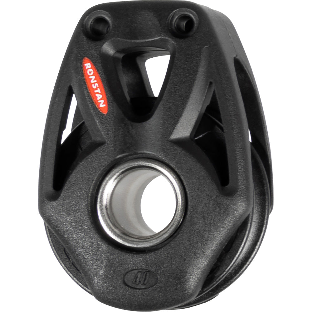 Ronstan Series 40 Orbit Single Rotating Snatch Block w/Becket & Lashing Option RF48109 — Quality Boat Parts