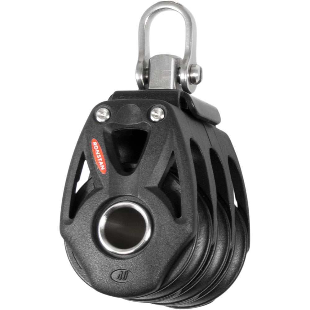 Ronstan Series 40 Orbit BB Triple Block w/Swivel Shackle RF48300 — Quality Boat Parts