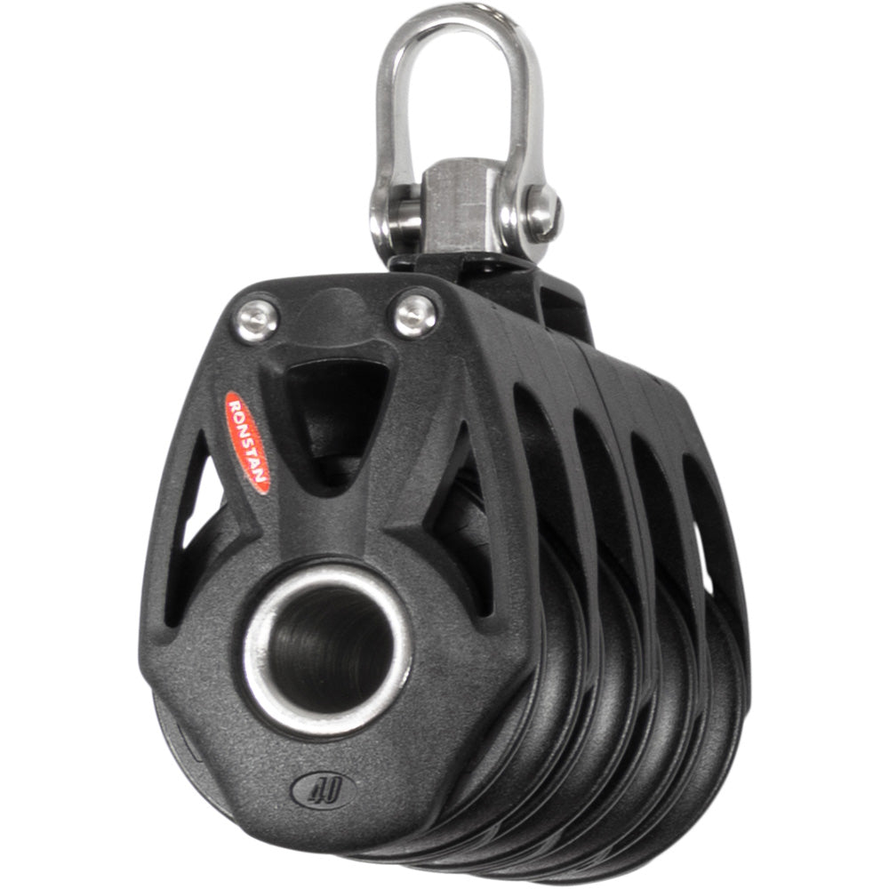 Ronstan Series 40 Orbit BB Quad Block w/ Swivel Shackle RF48400 — Quality Boat Parts