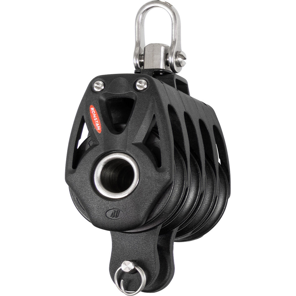 Ronstan Series 40 Orbit BB Block w/Becket & Swivel Shackle RF48410 — Quality Boat Parts