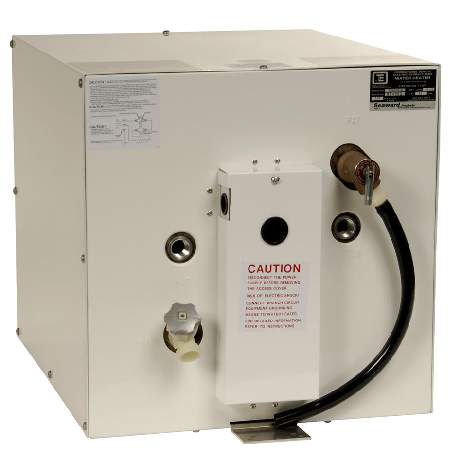 Whale Seaward 11 Gallon Hot Water Heater w/Rear Heat Exchanger - White Epoxy - 120V - 1500W S1100W — Quality Boat Parts
