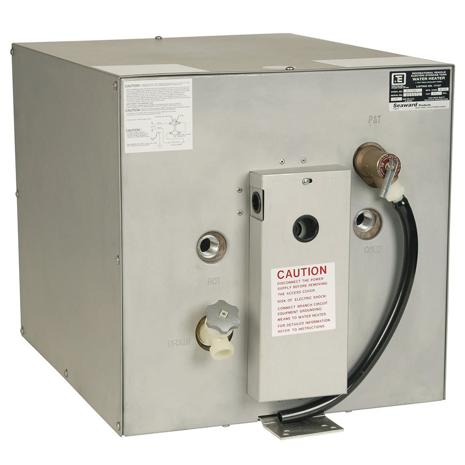Whale Seaward 11 Gallon Hot Water Heater w/Rear Heat Exchanger - Galvanized Steel - 240V - 1500W S1150 — Quality Boat Parts