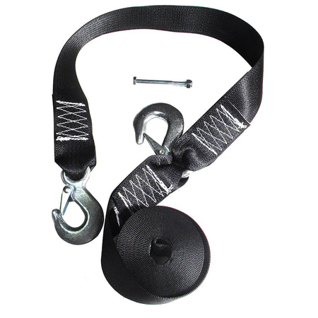 Rod Saver Winch Strap Replacement w/Safety Strap - 16' WS16S — Quality Boat Parts