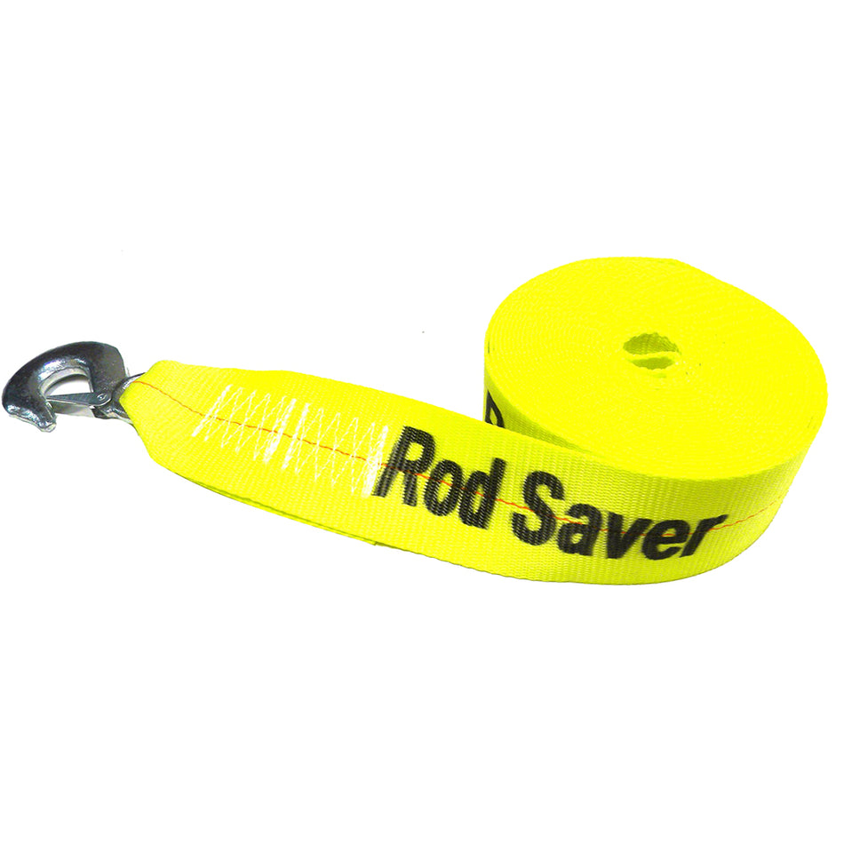 Rod Saver Heavy-Duty Winch Strap Replacement - Yellow - 3" x 25' WS3Y25 — Quality Boat Parts