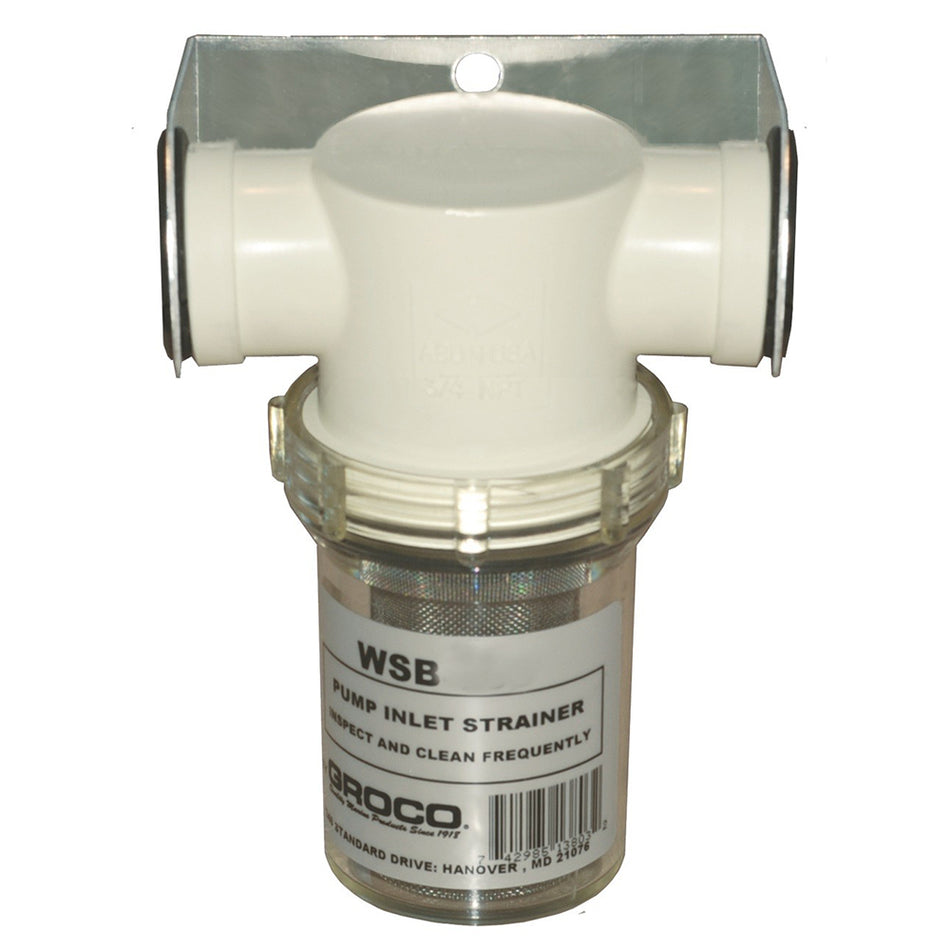 GROCO 1-1/4" Fresh Water Strainer w/#304 SS Basket WSB-1250 — Quality Boat Parts