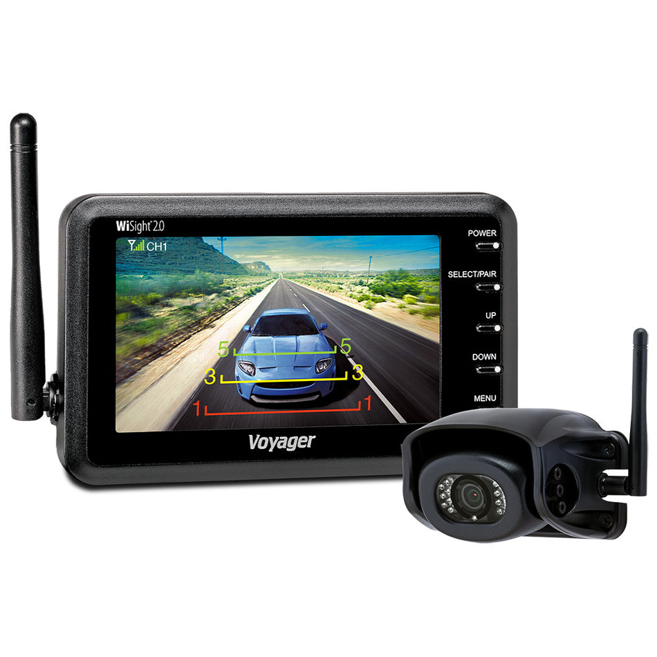 Voyager WiSight 2.0 - 4.3" Monitor w/Camera f/Prewire System - Wireless WVSXP43 — Quality Boat Parts