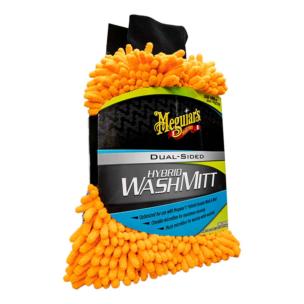 Meguiar's Hybrid Wash Mitt - Extremely Plush Microfiber Wash Mitt f/Gently Waxing While Washing X210200 — Quality Boat Parts