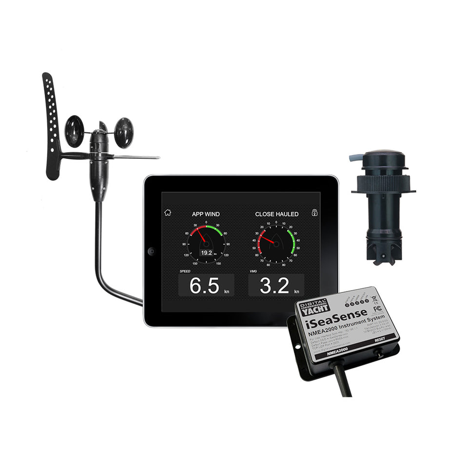 Digital Yacht iSeaSense Wireless Speed Depth Temp Pack Plus Wind ZDIGISSPK2 — Quality Boat Parts