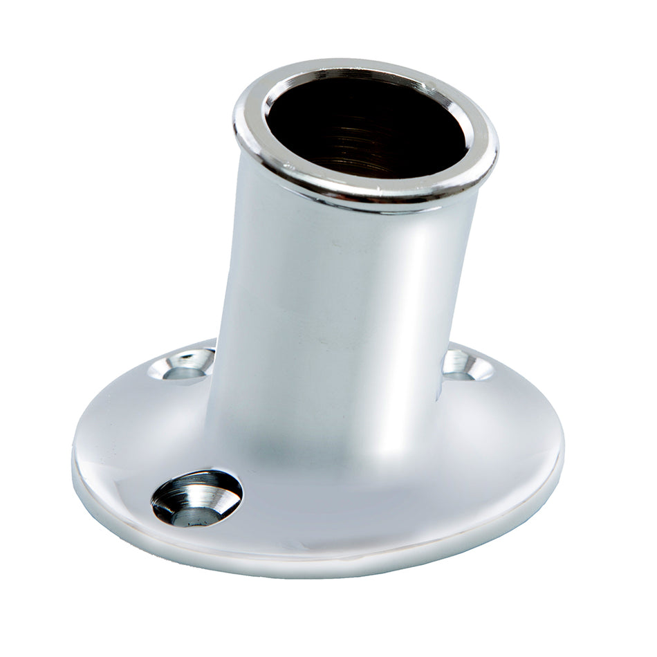 Whitecap Top-Mounted Flag Pole Socket CP/Brass - 3/4" ID S-5001 — Quality Boat Parts