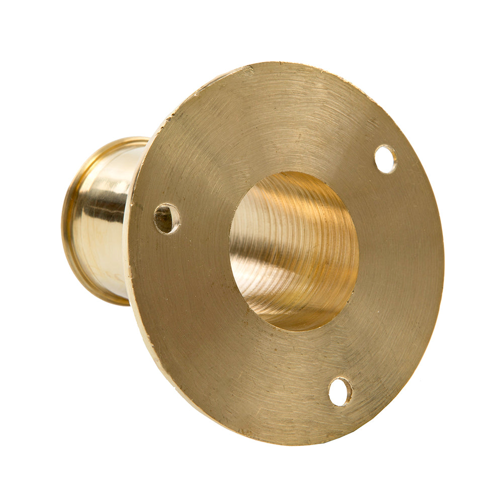 Whitecap Top-Mounted Flag Pole Socket Polished Brass - 1" ID S-5002B — Quality Boat Parts