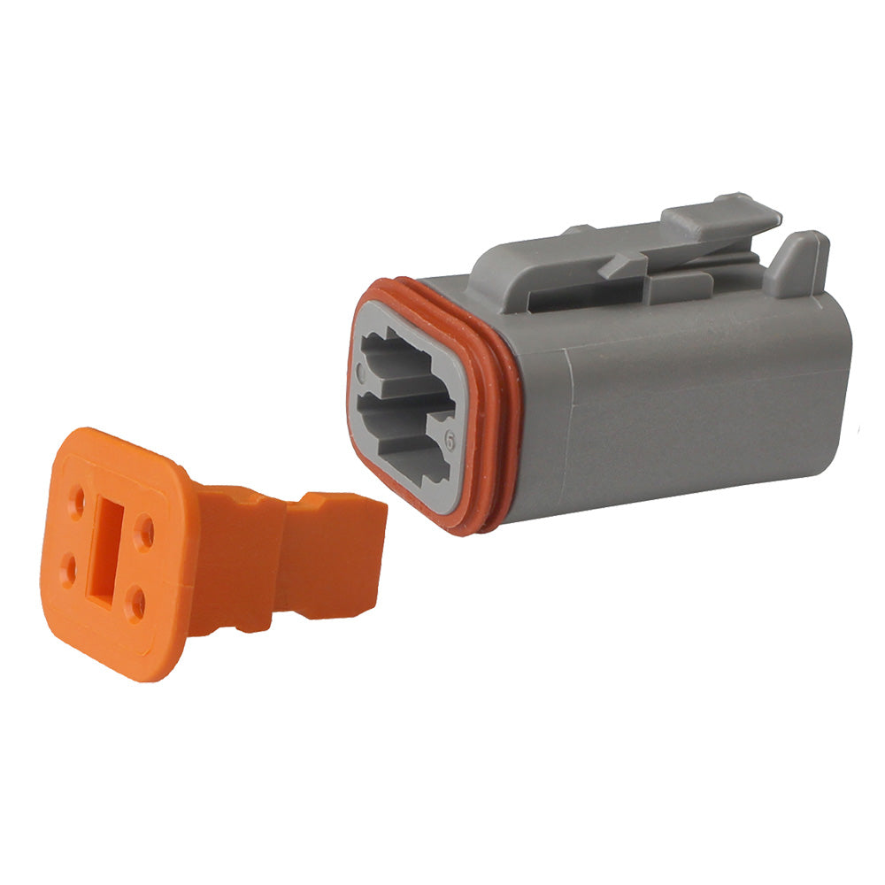Pacer Deutsch DT Plug & Wedge Lock Kit - 4 Position - 10 Pack TDT06-4S-10 — Quality Boat Parts