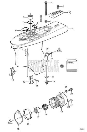 Volvo Penta Flange Lock Nut - Volvo Penta (984054) — Quality Boat Parts