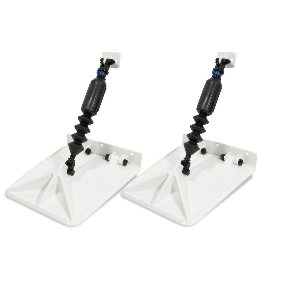 Nauticus Smart Tabs SX 9.5" x 10" - f/12-16' Boat w/40 - 80HP - White SXW9510-40 — Quality Boat Parts