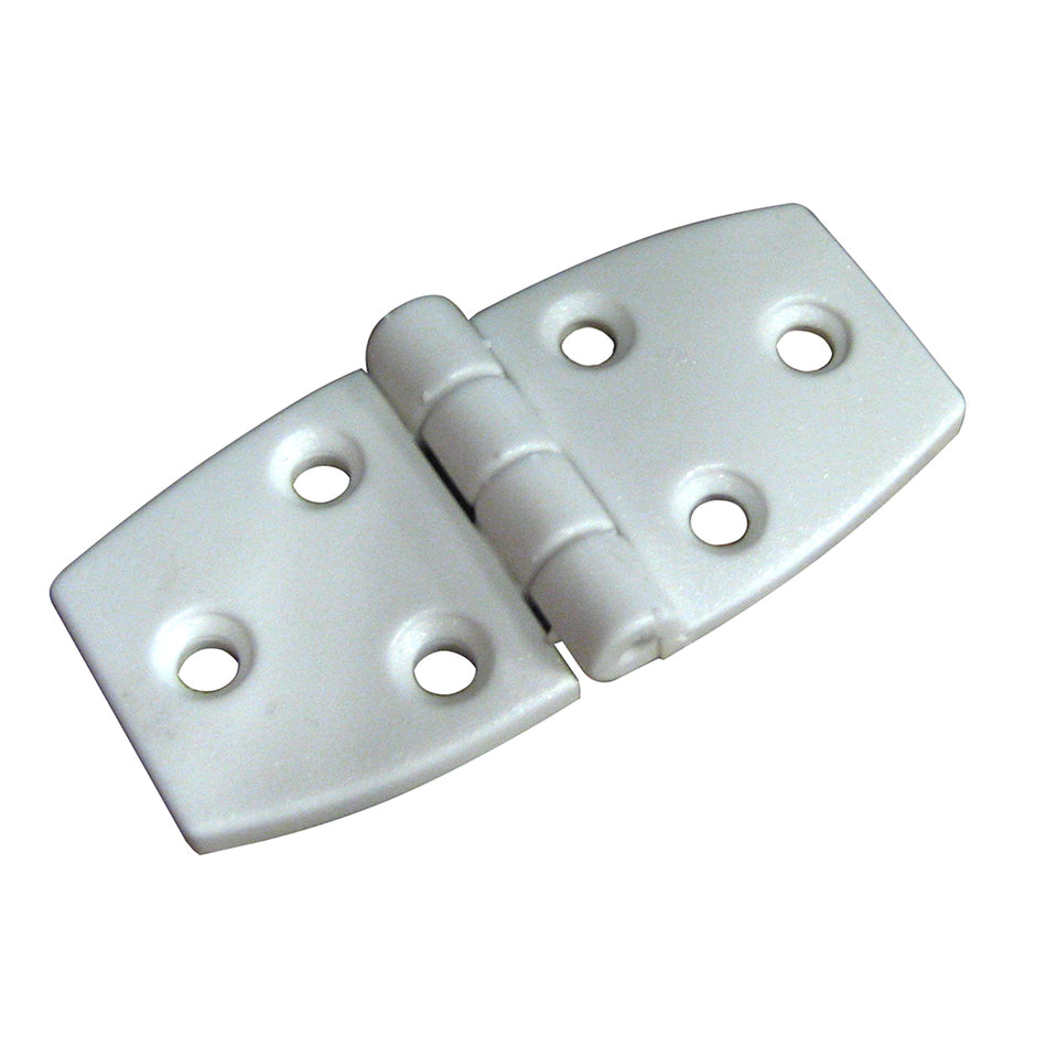 Whitecap Door Hinge - White Nylon - 1-1/2" x 3" S-3031 — Quality Boat Parts