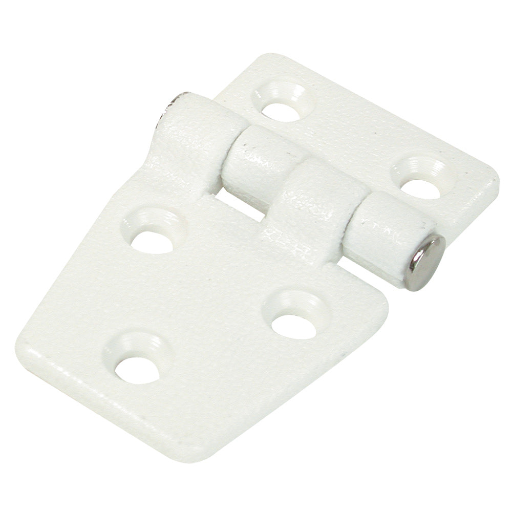 Whitecap Shortside Door Hinge - White Nylon - 1-3/8" x 2-1/4" S-3033 — Quality Boat Parts