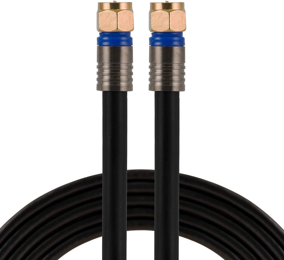 RG6 Coaxial Cable 15' With F-type Connectors 33732 — Quality Boat Parts