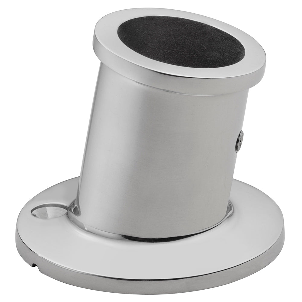 Whitecap Top-Mounted Flag Pole Socket - Stainless Steel - 1" ID 6147 — Quality Boat Parts