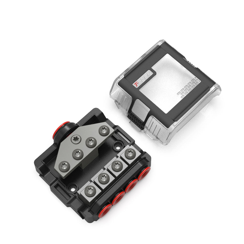 T-Spec VFDB4 MANL 4 Position Distribution Block w/Cover VFDB4 — Quality Boat Parts