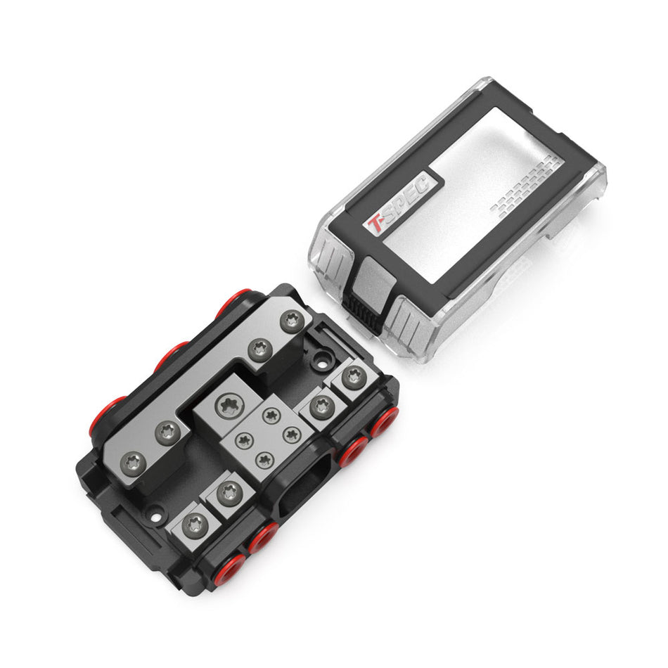 T-Spec VPNB4 MANL 4 Position All-In-One Distribution Block w/Cover VPNB4 — Quality Boat Parts