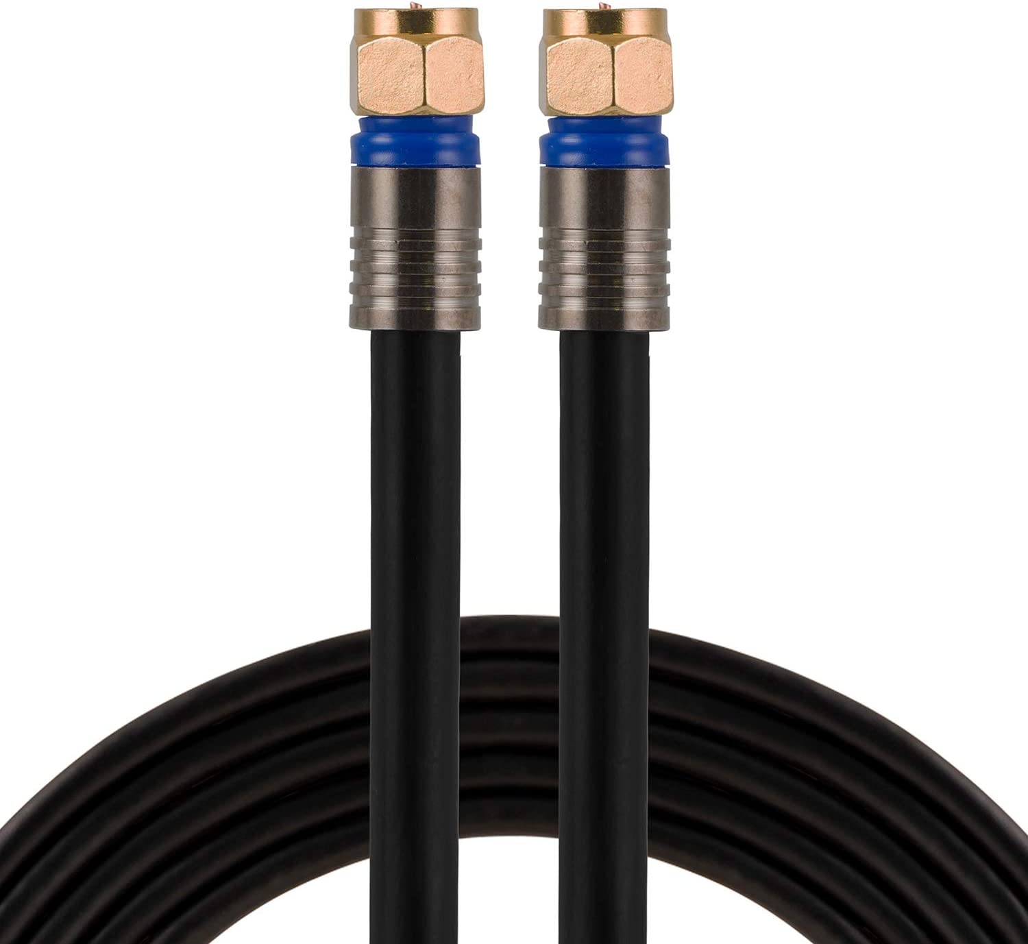 RG6 Coaxial Cable 50' With F-type Connectors 33532 — Quality Boat Parts