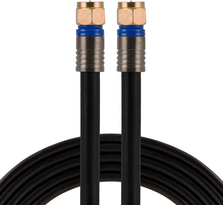 RG6 Coaxial Cable 50' With F-type Connectors 33532 — Quality Boat Parts