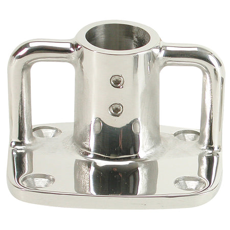 Whitecap 4° Rectangular Base - 316 Stainless Steel - 3-1/2" x 3" 11901 — Quality Boat Parts