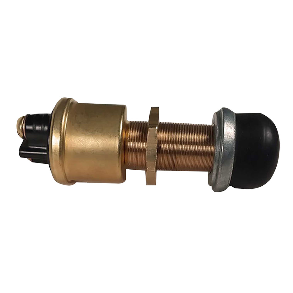 Raritan Heavy-Duty Push Button Switch - Brass 164000BR — Quality Boat Parts