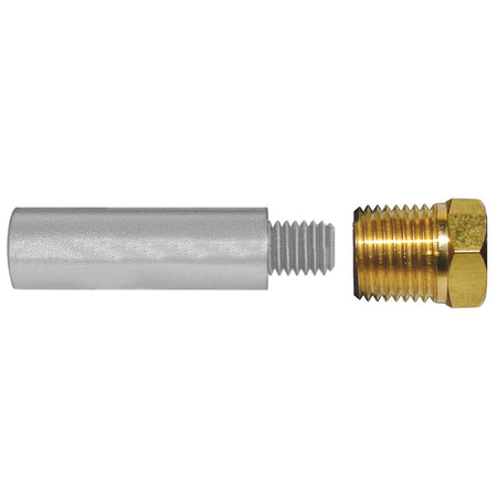 Tecnoseal E0 Pencil Zinc w/Brass Cap TEC-E0-C — Quality Boat Parts