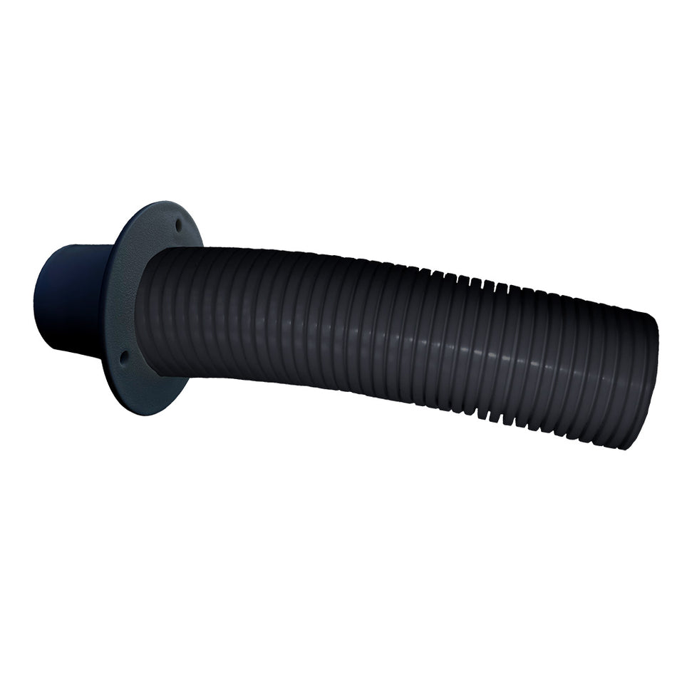 Trident Marine 10' Black Stern Flex Hose w/Transom Flange TFK-10 — Quality Boat Parts