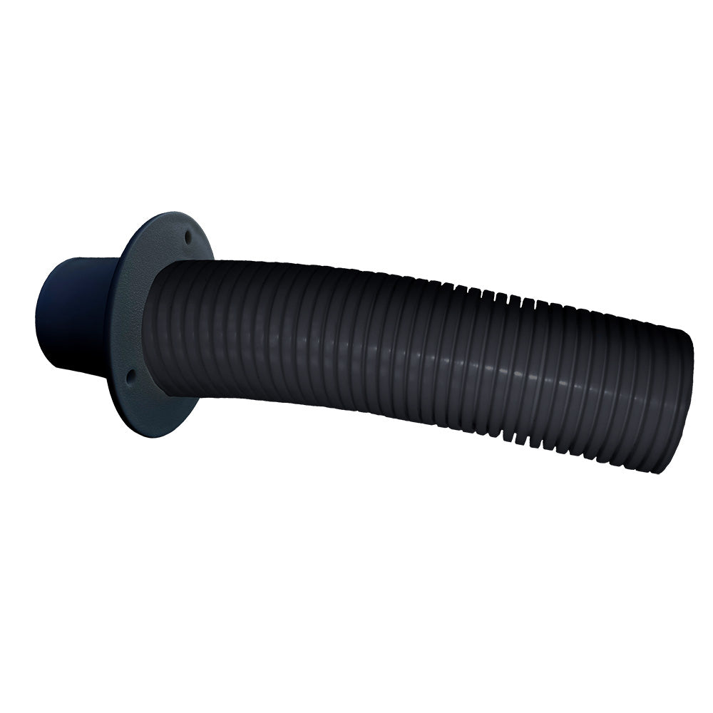 Trident Marine 4' Black Stern Flex Hose w/Transom Flange TFK-4 — Quality Boat Parts