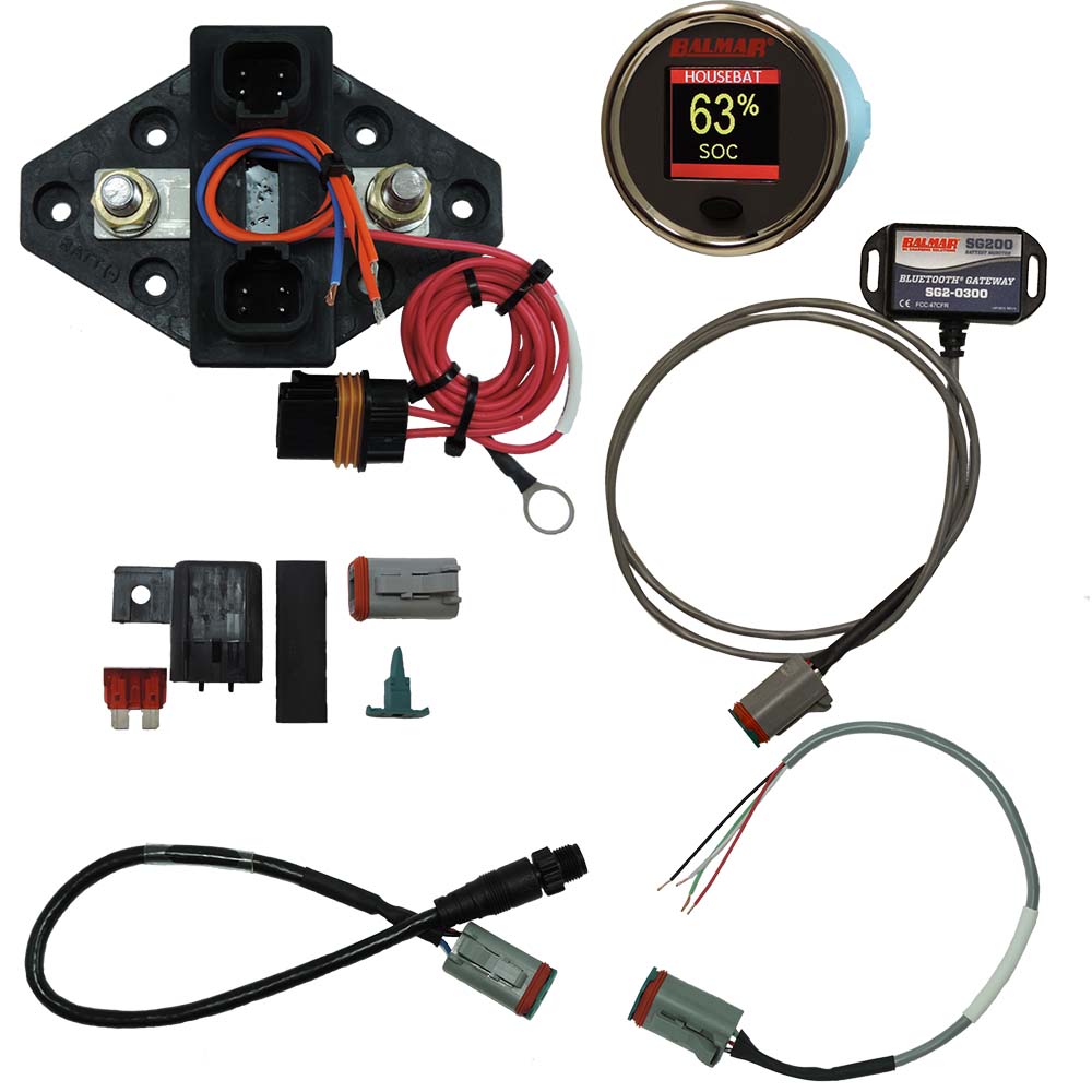 Balmar SG230 Battery Monitor Kit N2K BT Gateway Color Display 12-48VDC SG230 — Quality Boat Parts