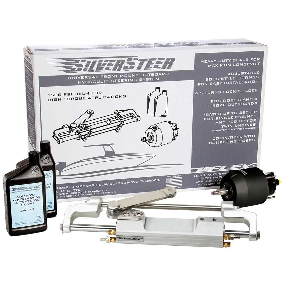 Uflex SilverSteer™ Outboard Hydraulic Tilt Steering System - UC130 V2 SILVERSTEERXP2T — Quality Boat Parts