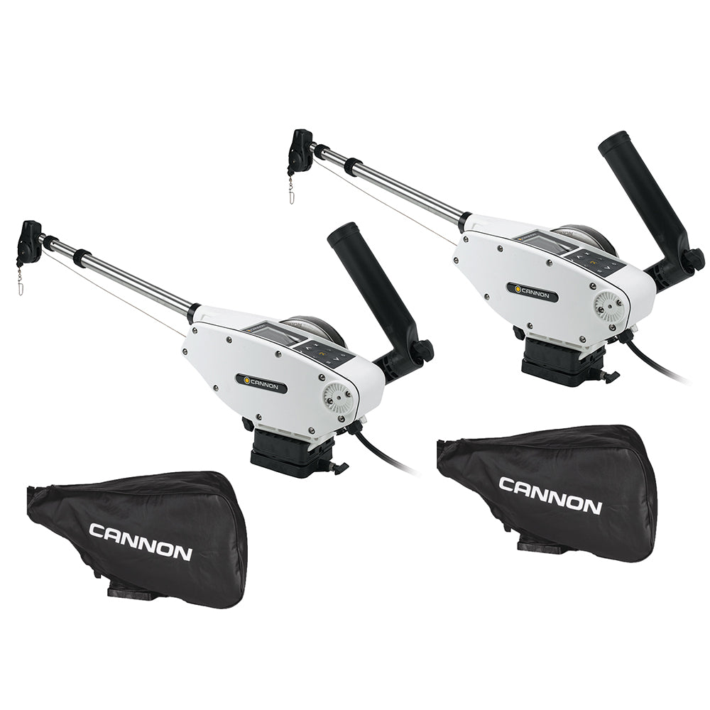 Cannon Optimum™ 10 Tournament Series (TS) BT Electric Downrigger 2-Pack w/Black Covers 1902340X2/COVERS — Quality Boat Parts