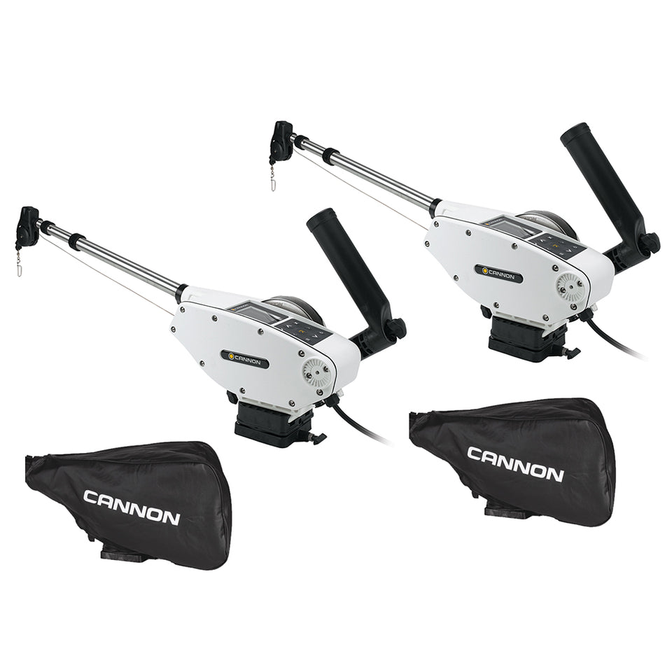Cannon Optimum™ 10 Tournament Series (TS) BT Electric Downrigger 2-Pack w/Black Covers 1902340X2/COVERS — Quality Boat Parts